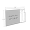 Azar Displays Frameless Wall Sign Holder w/ Trifold Pocket Overall: 16"W x 8.5"H 252052 - alternate 3